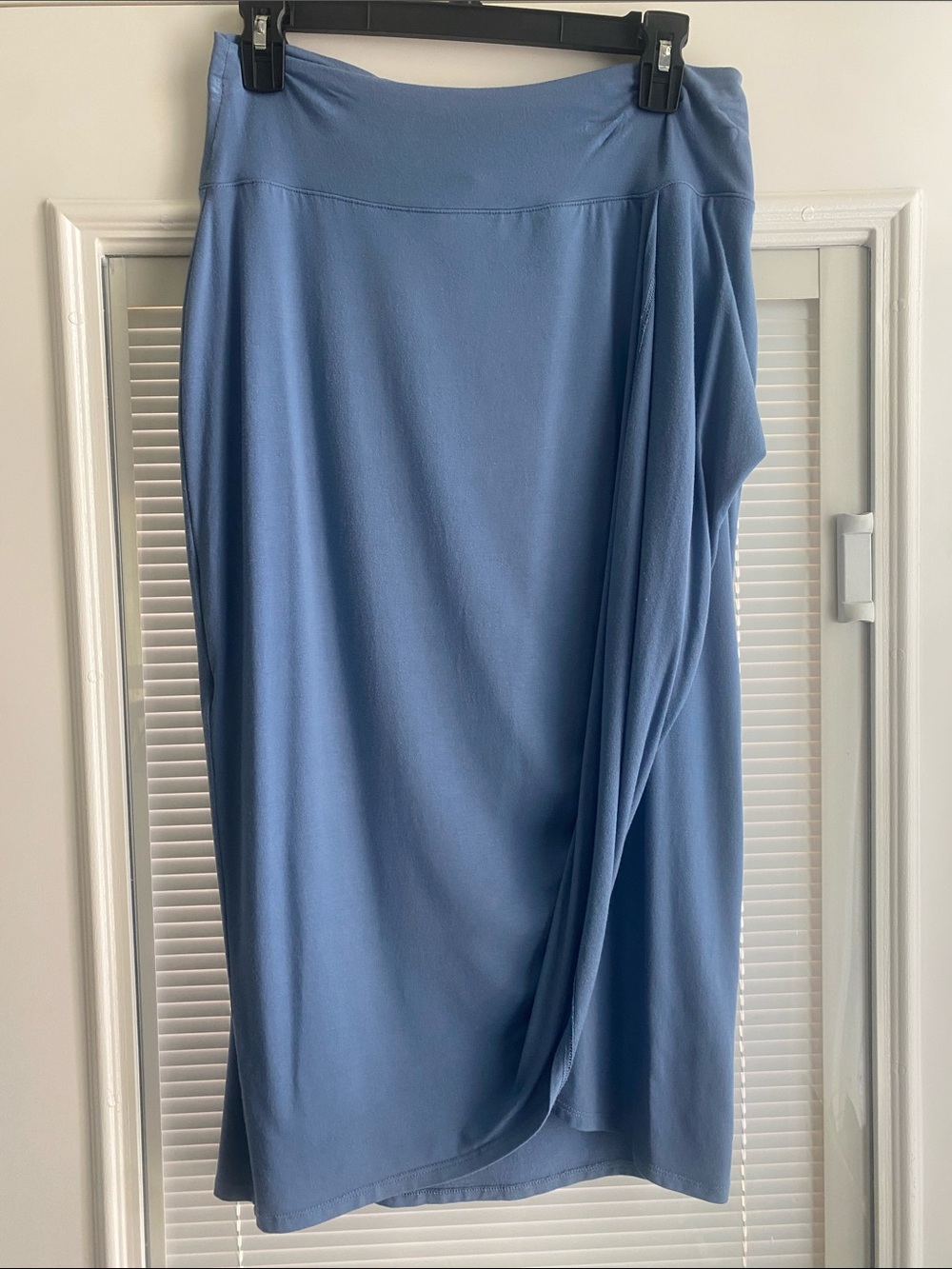 Athleta Dusty Blue Midi Wrap Skirt